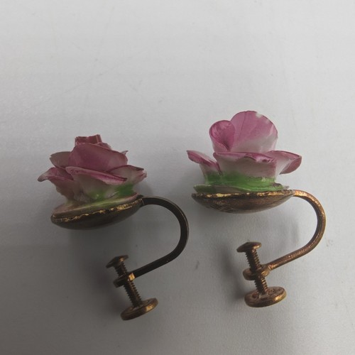 Vintage 1950 bone - vintage, pink