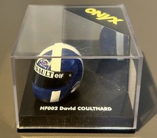 David Coulthard Replica Helmet - HE002 by Onyx. 1:12 Scale - Used. 