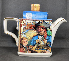 James Sadler Ceramic Collectors Lidded Teapot CHILDRENS STORIES-TREASURE ISLAND