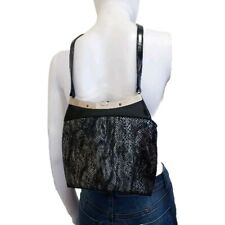 Gina London Black/Silver Snakeskin Handbag