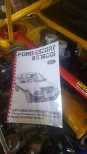 RS1600I '' ESCORT'' WORKSHOP