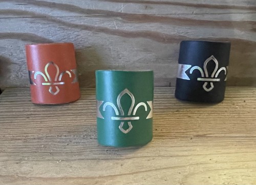 Leather cub scout woggle - leather,
