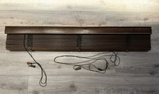 Wooden Venetian Blinds In Walnut, With Clip-on Valance