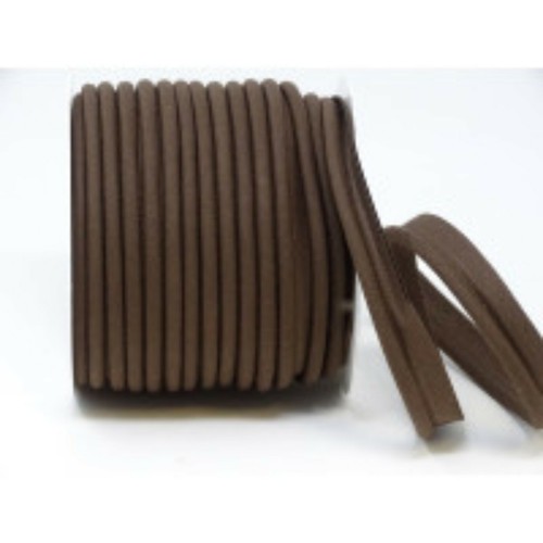 18mm wide chocolate brown poly - brown,