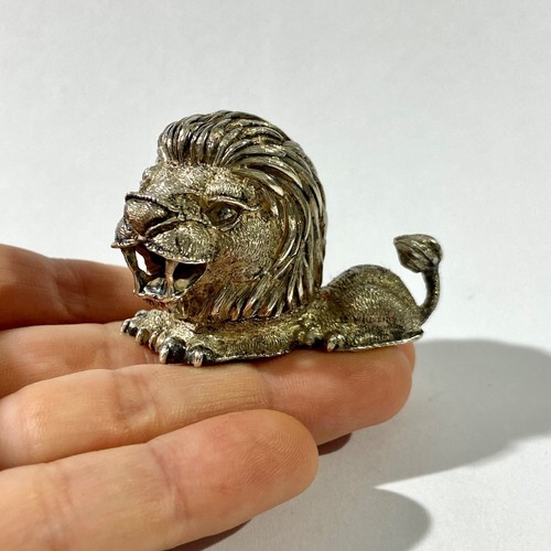 Vintage solid silver pill - silver,