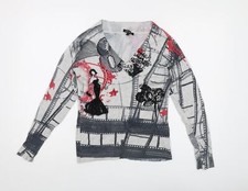 Leo Guy Womens Grey V-Neck