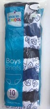 Boys 10 pack Briefs in White