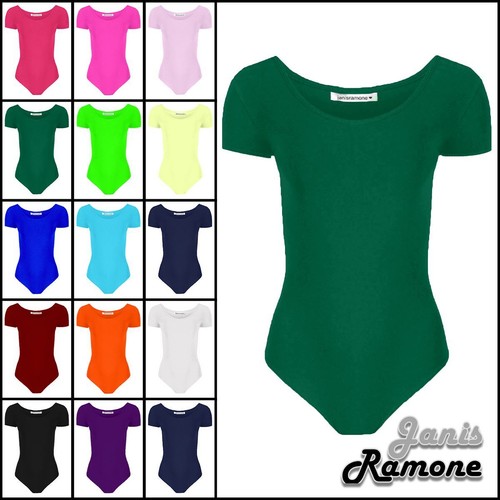 Girls short sleeve bodysuit - short,
