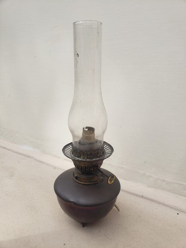 Antique brass duplex oil - duplex, lamp