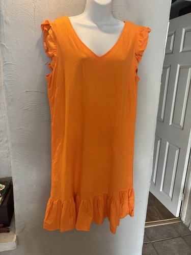 Vibrant orange linen mix - orange,
