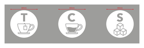 6cm white tea coffee sugar - tea,