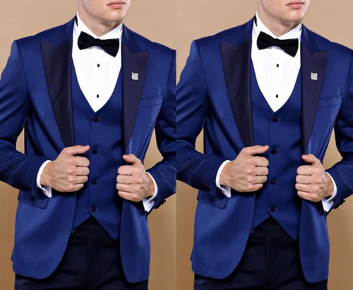 Mens suits blue formal blazer - mens,