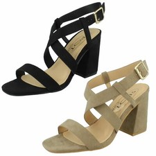 Ladies Spot On Mid Chunky Heel