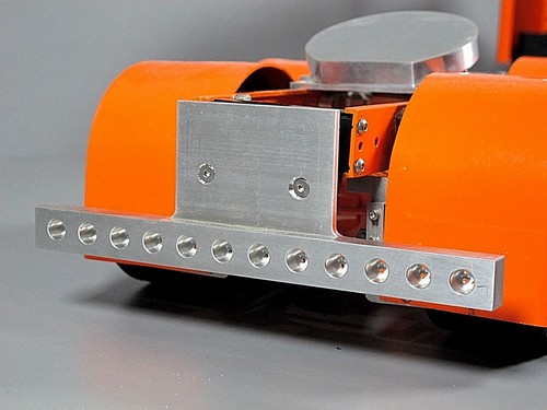Rear aluminium bumper with - rear,