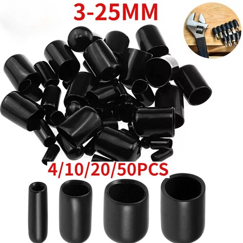 50pcs vinyl rubber round end - vinyl,
