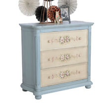 Bedside Table Cabinet with Drawers Country Style Dresser Nightstand Bedside