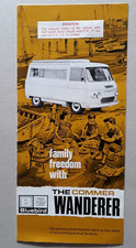 Commer Wanderer Ci Motor Caravan Brochure c.1967 - Bluebird