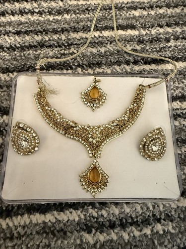 Necklace earrings and - necklace,, tikka