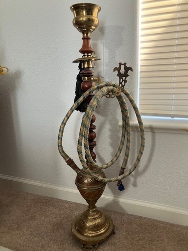 Brass and wood arab - brass,