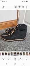 Mens Black Boots Size 9 (Hush Puppies)