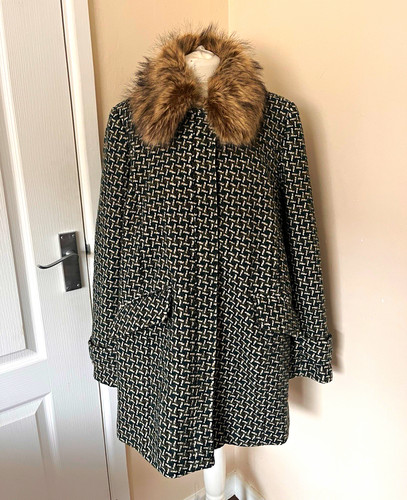 Next tall green cream tweed - green,