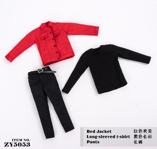 Scale male red clothes - 1/6,