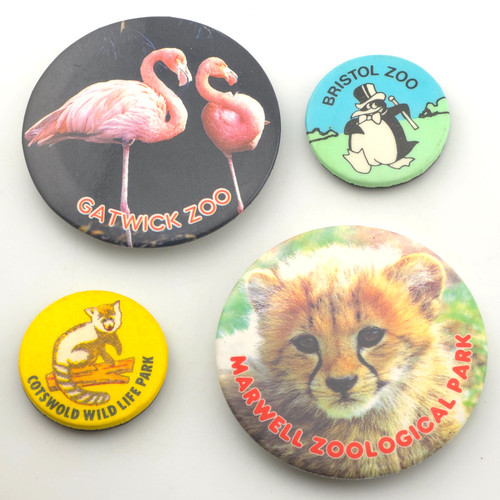 Vintage zoo badges gatwick - x,