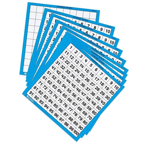 Laminated hundreds boards set - laminated,