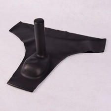 Latex Shorts Gummi Rubber Male Thong with Sheath Sexy Cool Customize 0.4mm L