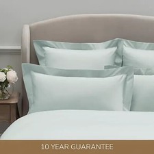 Dorma 300 Thread Count 100% Cotton Sateen Plain Pillow Cases-Luxurious Comfort