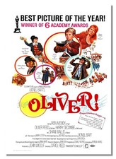 Oliver! Vintage Movie Advert Charles Dickens's Tale Musical Cinema Film Poster