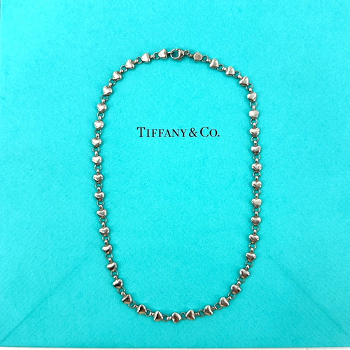 Tiffany puff heart link - heart,