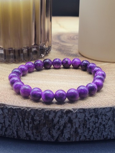 Purple sugilite 8mm handmade - sugilite,