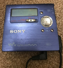 Sony Walkman MZ-R909 Portable Minidisc Player Recorder Blue Metallic