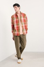 Seasalt Men's Regular Men's Penmere Cotton Shirt Tangerine Multi