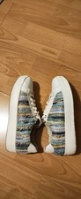 White Pavers Lace Up Trainers