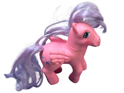 Vintage pink pegasus toy with - vintage,