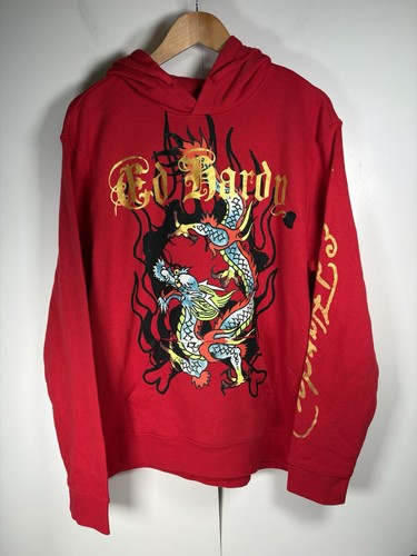 Hardy hoodie mens - hardy, red