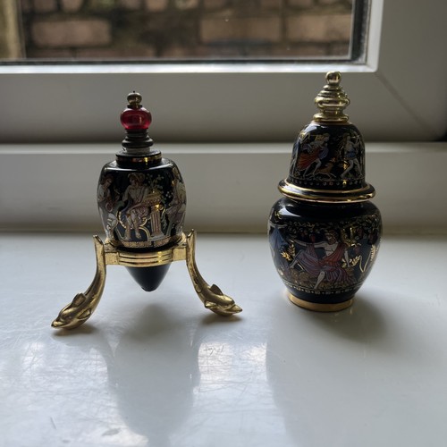 Vintage ceramic painted - painted, greek