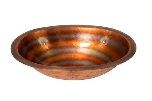 Mexican crafts oval recycled - oval,