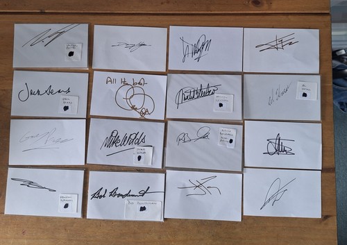 Hand signed autographed - x,
