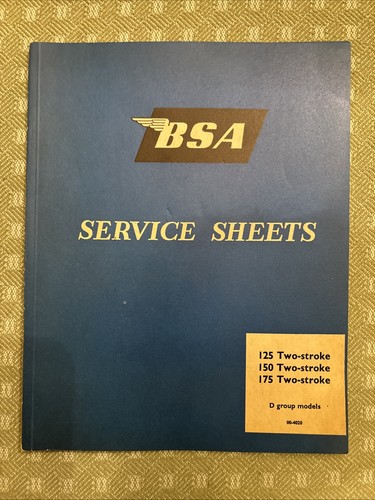 Bsa bantam service sheets - bsa,