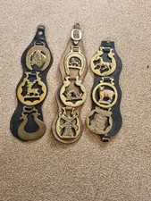Set of 3 Vintage Horse Brasses