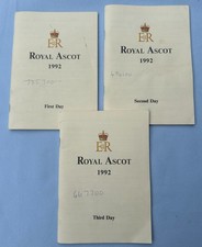 3 x Horse Racing Racecards -