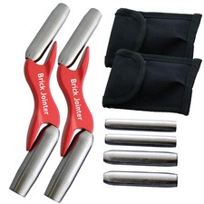 2 x Morter Brick Jointer with 8 Steel Barrel ½", ⅝", ¾"  ⅞" 13mm 16mm 19mm 22mm