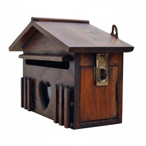 Wall mount mailbox stainable - wall,