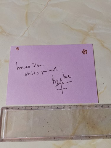 Bill wyman hand signed - ,