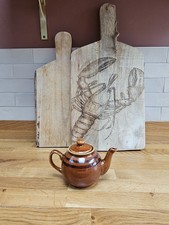 Vintage Brown Betty Teapot for