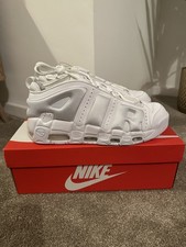 Nike Uptempo Low Triple White UK 9
