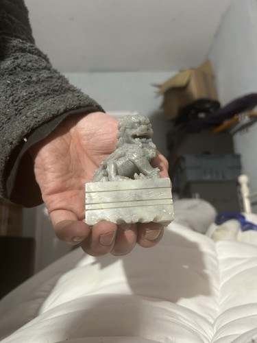 Small soapstone lion - soapstone,